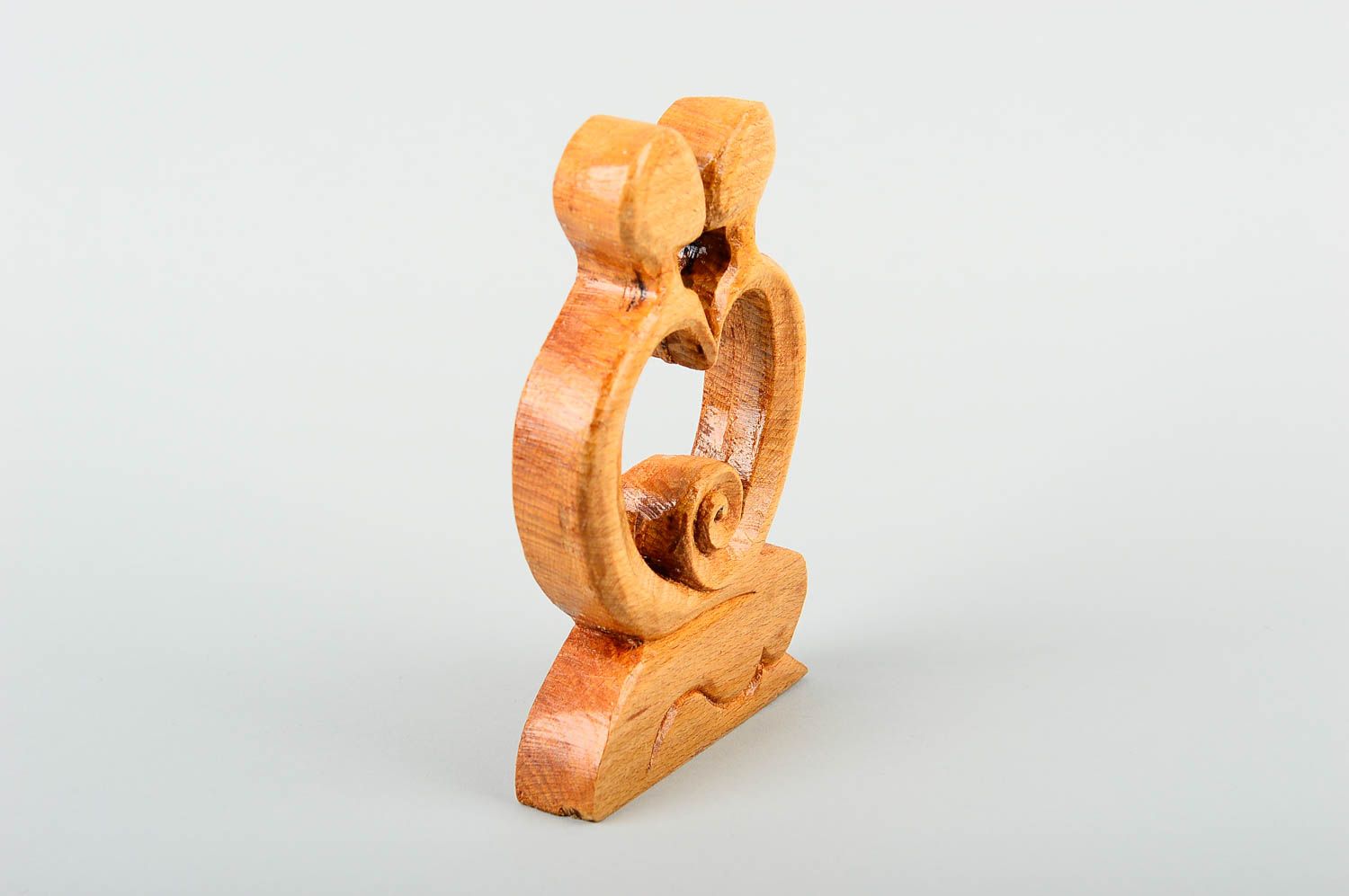 Статуэтка из дерева хэнд мэйд фигура из дерева сувенир из дерева Целующаяся пара фото 3