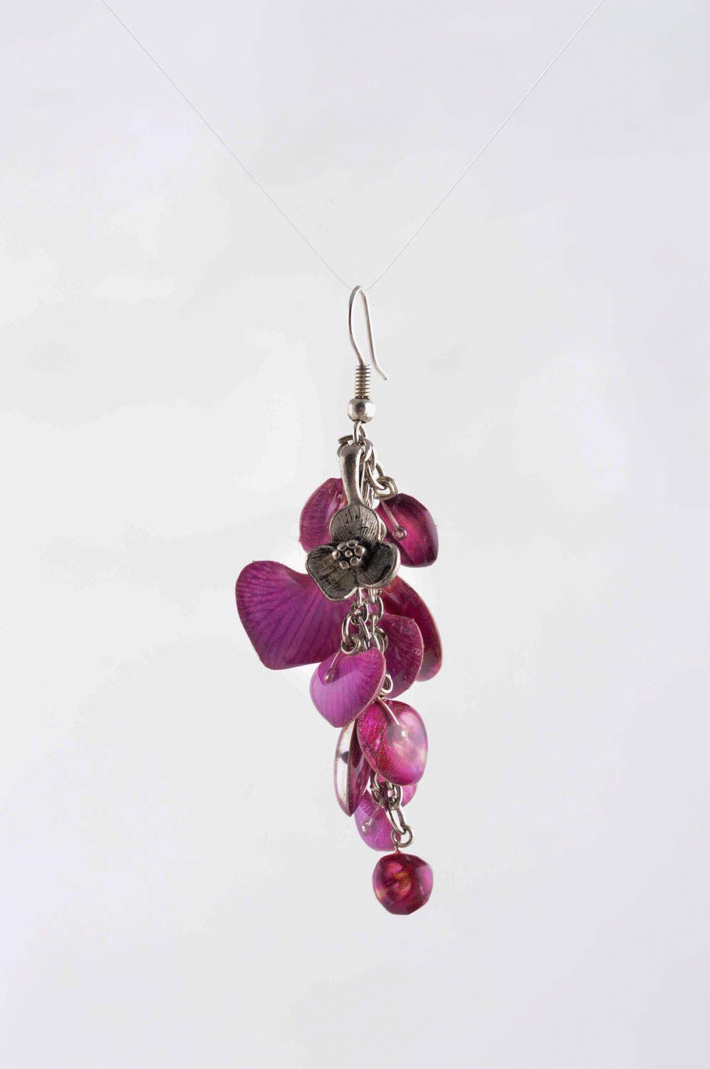 Handmade designer earrings unusual stylish earrings metal cute jewelry photo 4
