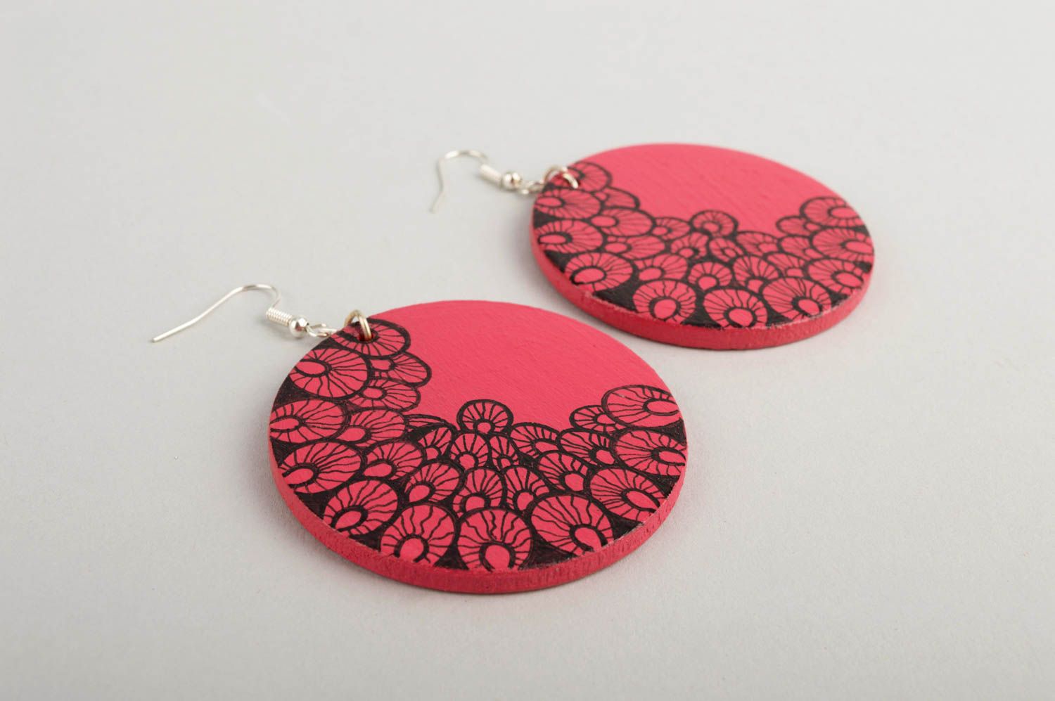 Ladies earrings handmade earrings wooden jewelry fashion accessories gift ideas photo 4