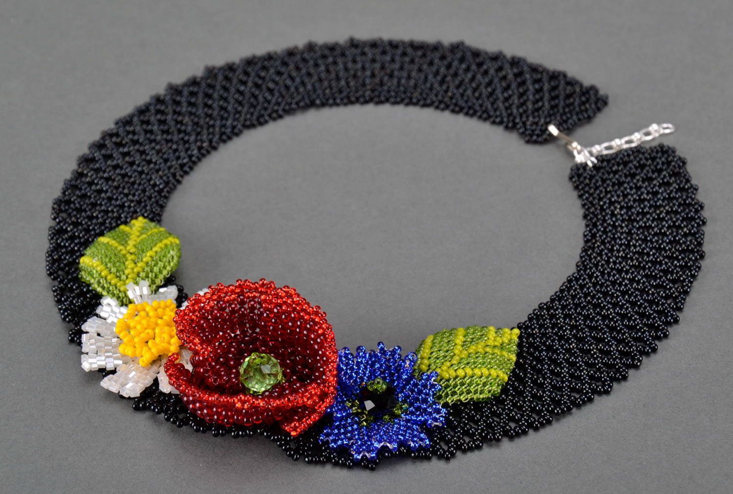 Parure collier bracelet Bijoux faits main en perles de rocaille Cadeau femme photo 2