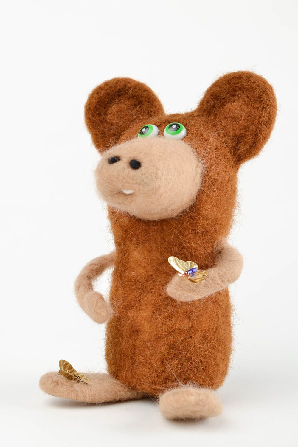 Muñeco de fieltro juguete hecho a mano para niño decoración de interior Criatura foto 4