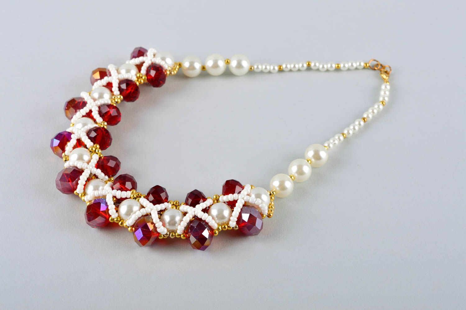 Collier fantaisie Accessoire fait main avec fausses perles Cadeau femme photo 4