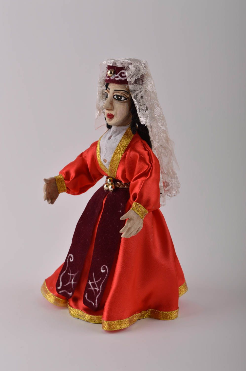 Poupée décorative fait main Jouet pour enfant Femme en robe Déco maison photo 5