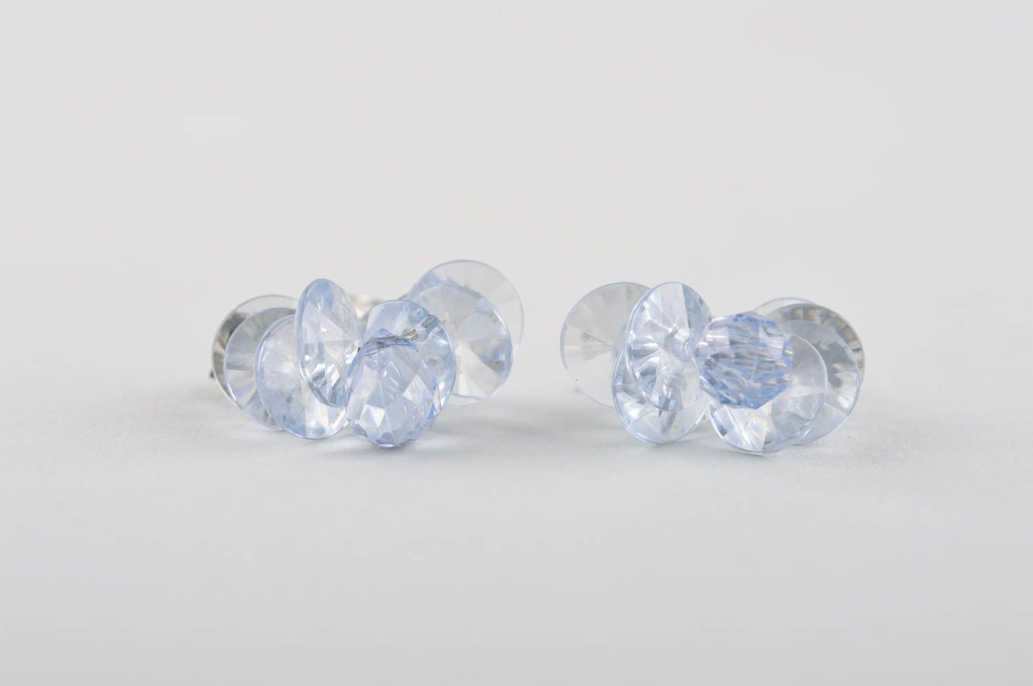 Aretes de bisutería pendientes hechos a mano de cristales accesorio de mujer foto 4