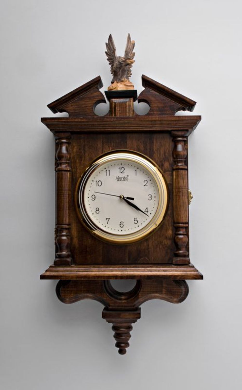 Wooden clock key box photo 6