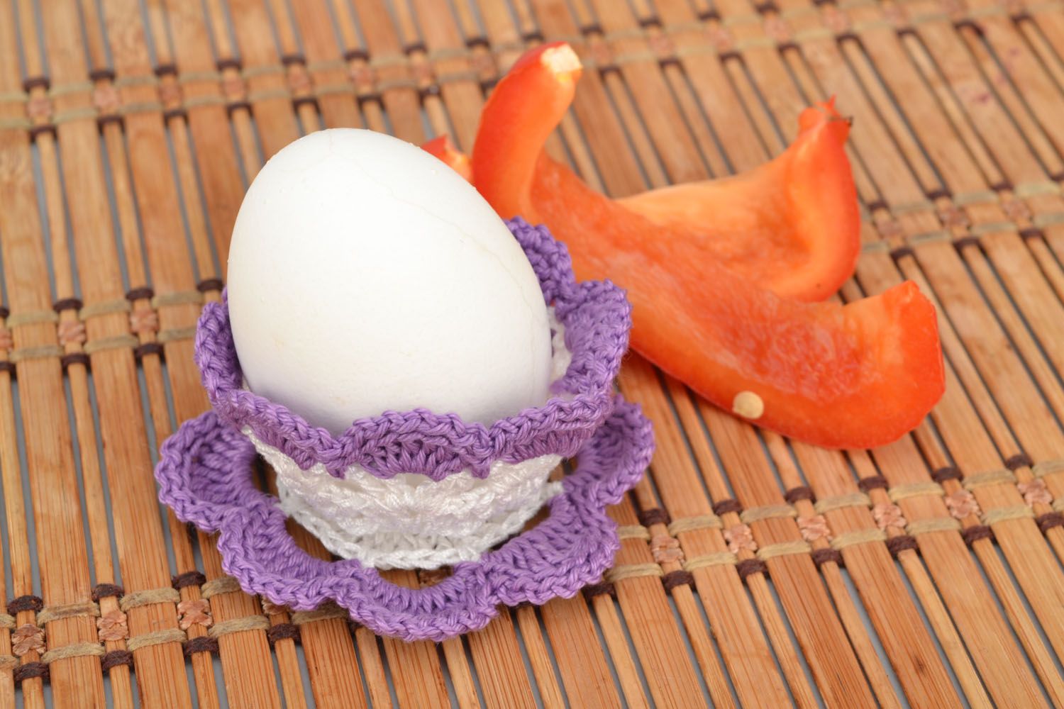 Crochet holder for Easter egg photo 1