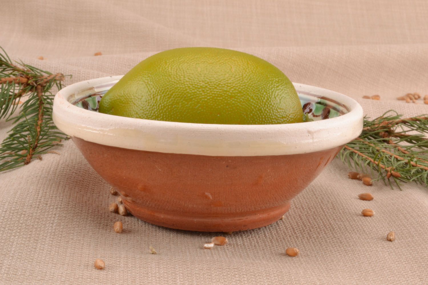 Deep ceramic bowl photo 1