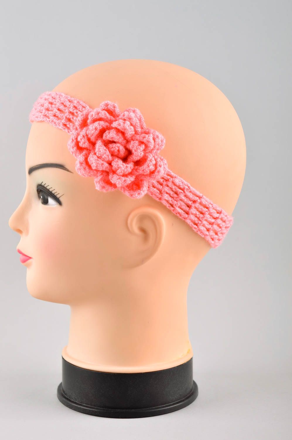 Handmade headband unusual head accessory gift ideas flower headband for girls photo 2