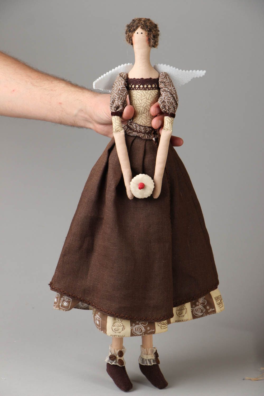 Muñeca de autor Chica de chocolate foto 4