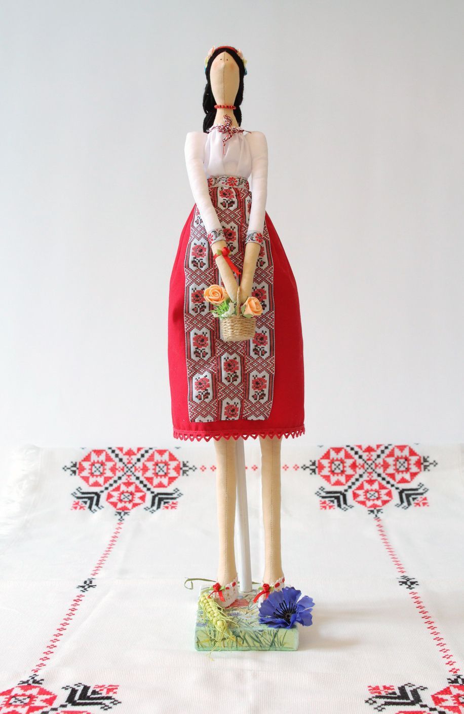 Designer interior doll Ukrainian Girl photo 5
