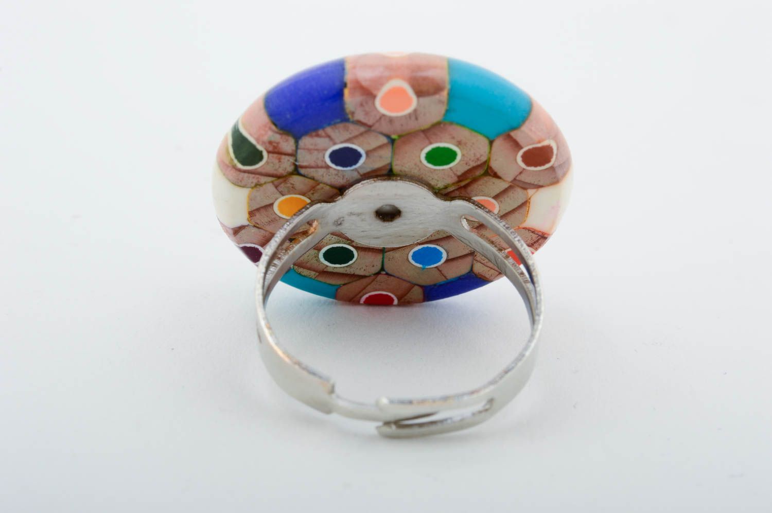 Handmade ring unusual wooden ring for women designer accessory gift ideas photo 5