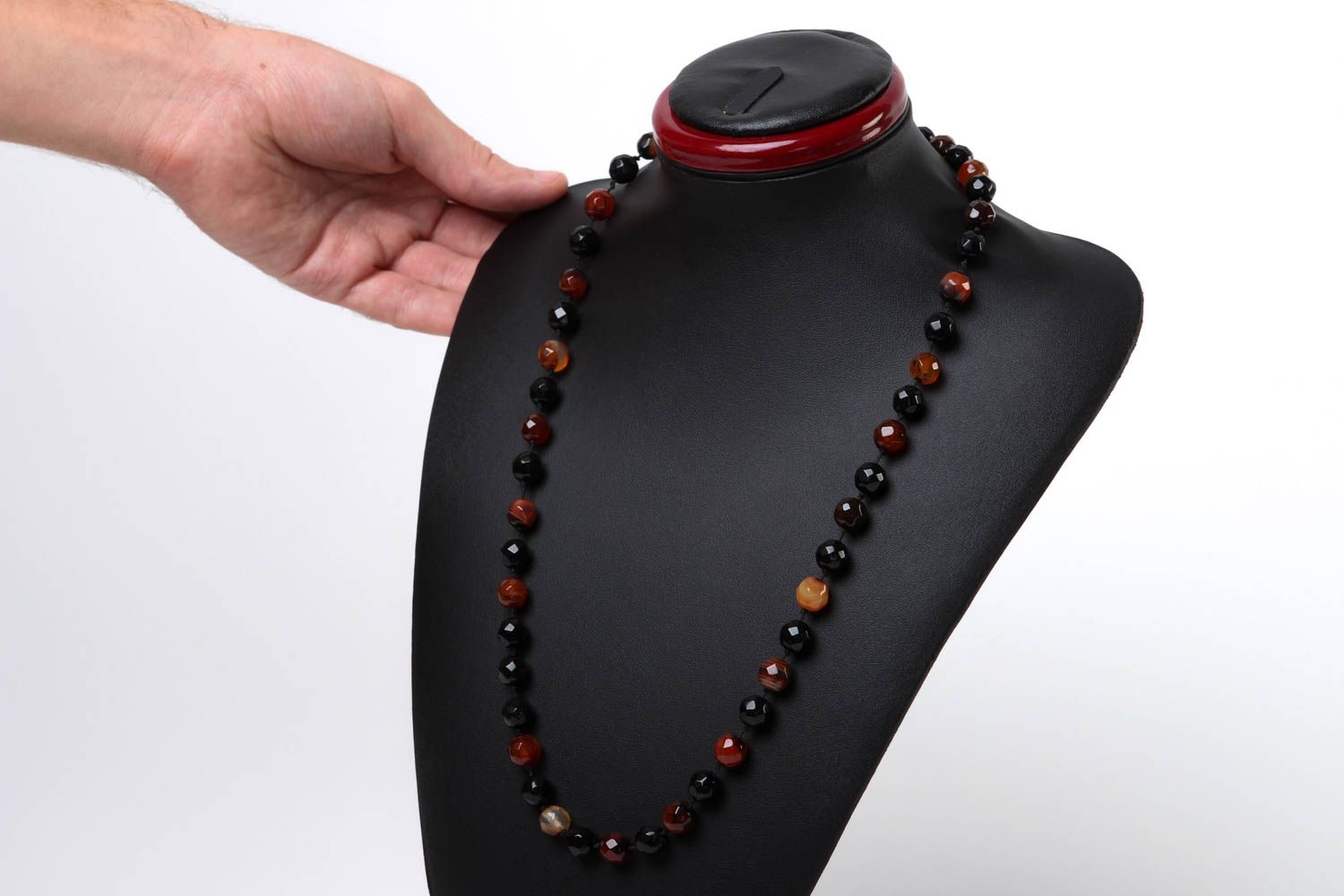 Frauen Halskette handgefertigt Edelstein Schmuck stilvoll Geschenk für Frauen  foto 5