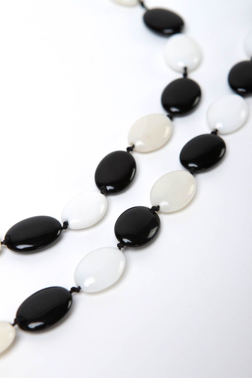 Handmade necklace unusual accessory stone jewelry designer bead necklace photo 3
