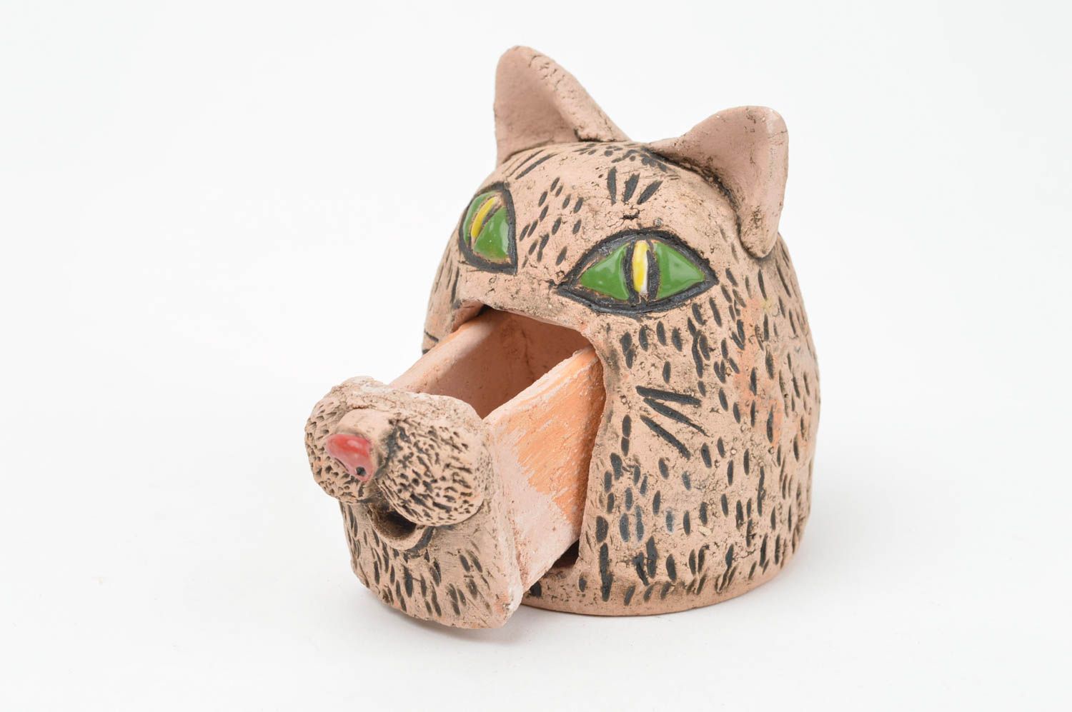 Handmade Schmuck Schatulle Geschenk für Frau Wohnzimmer Deko in Form von Katze foto 4