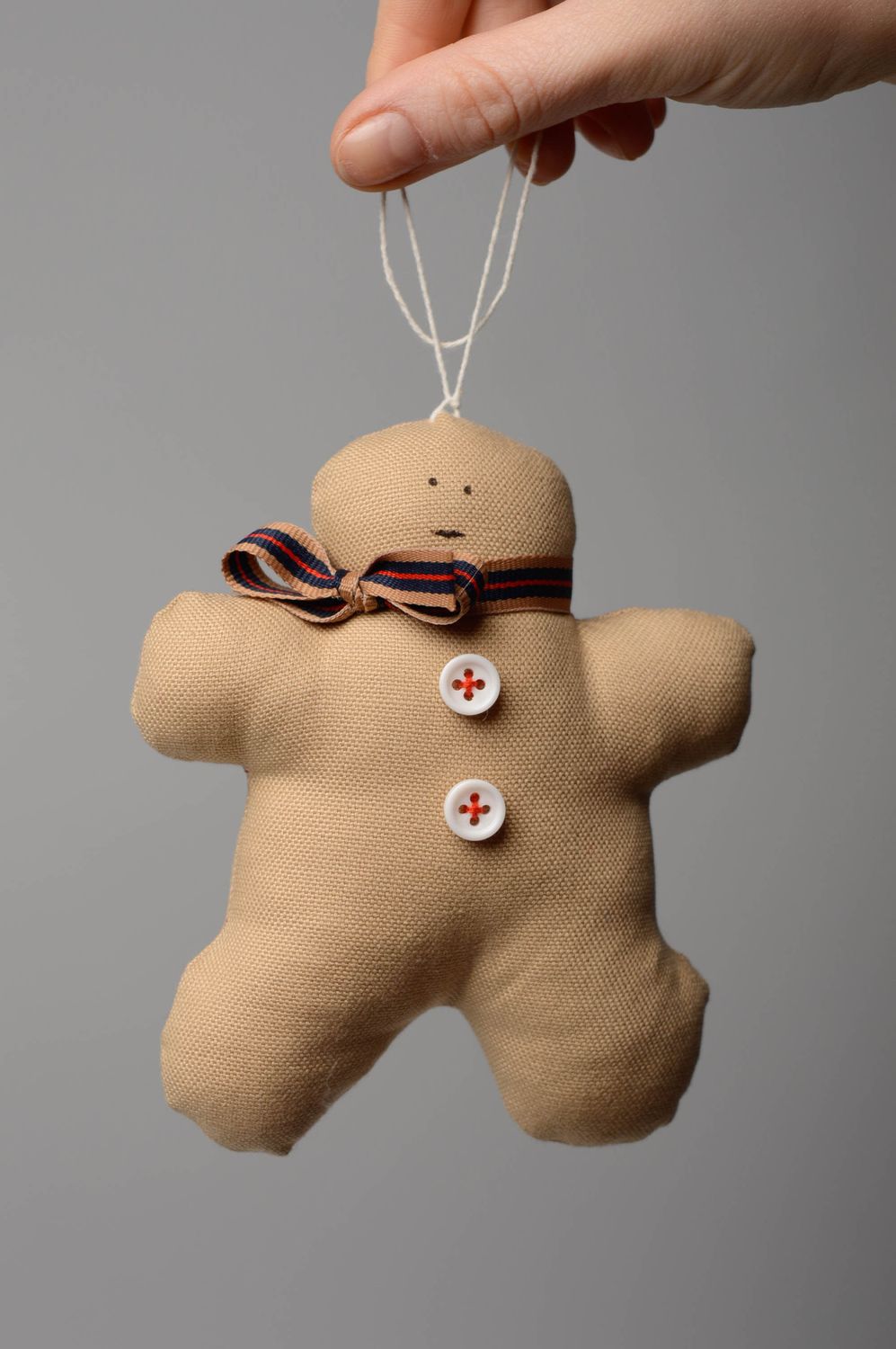 Doudou en tissu de coton original Gâteau bonhomme de pain d'épices cadeau photo 5