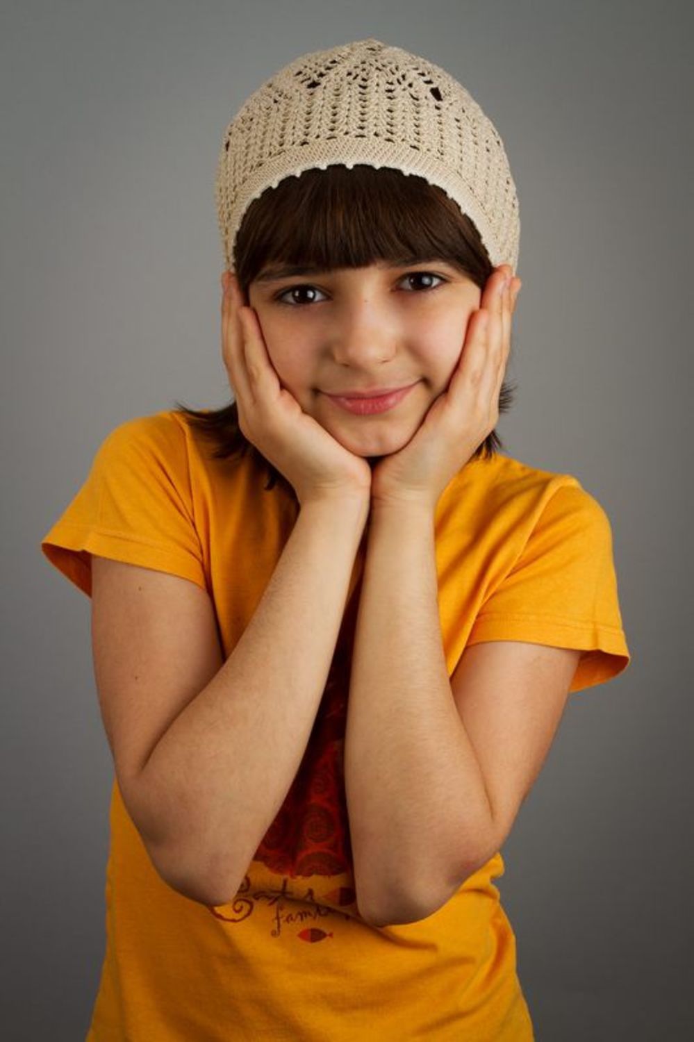 Cappello di lana fatto a mano cappello a maglia abbigliamento per bambini
 foto 1