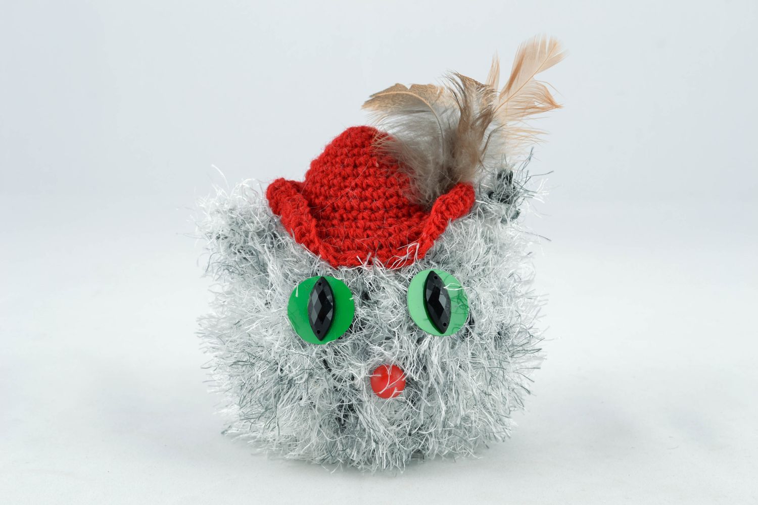 Crochet toy Cat with Hat photo 1