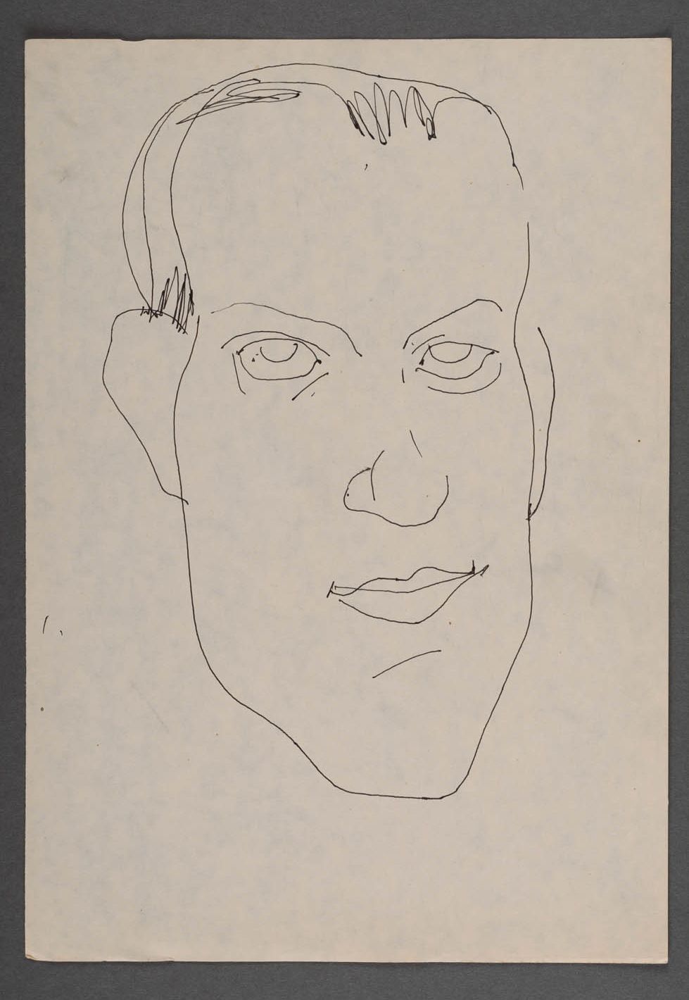 Tableau au stylo sur le papier Portrait d'un Homme photo 1