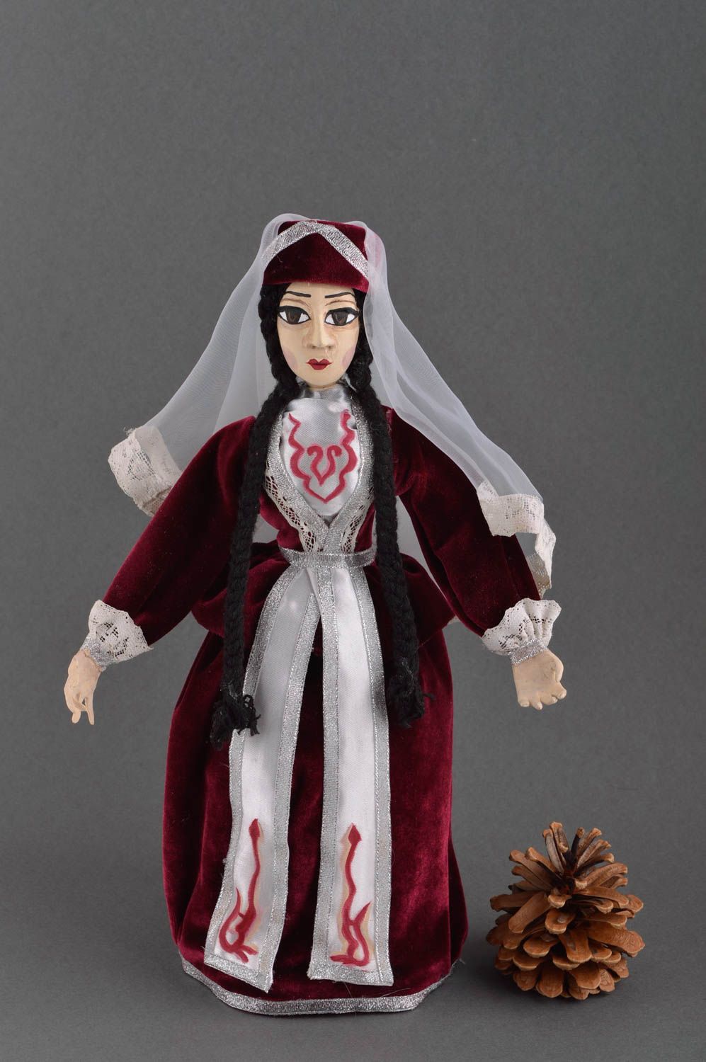 Кукла ручной работы авторская кукла для дома керамическая кукла Ханума фото 1