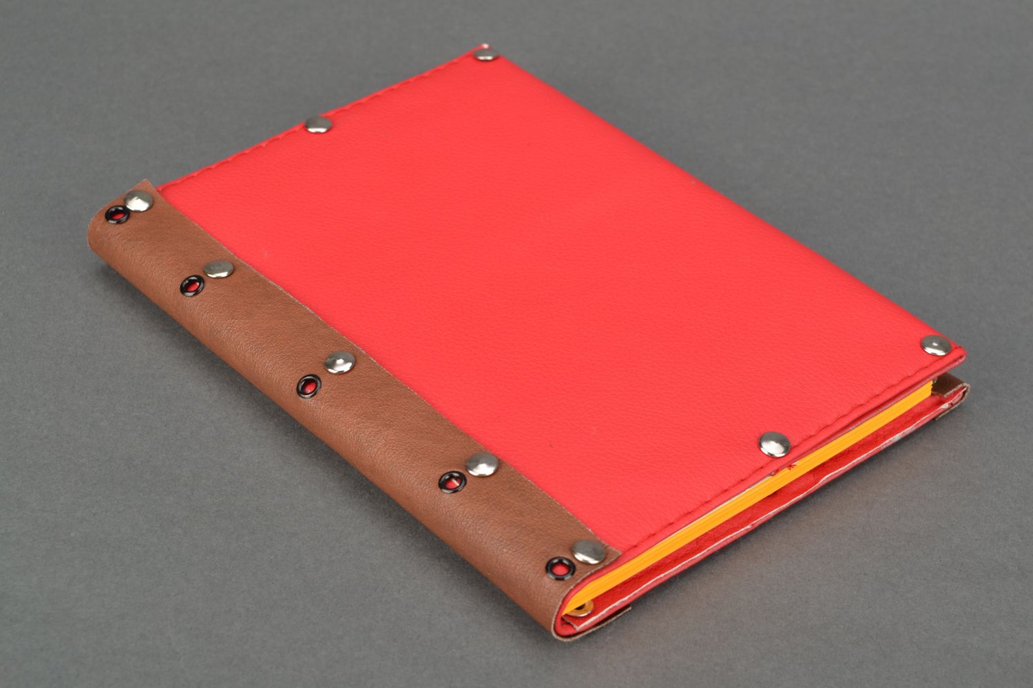 Artificial leather notebook Bright photo 3