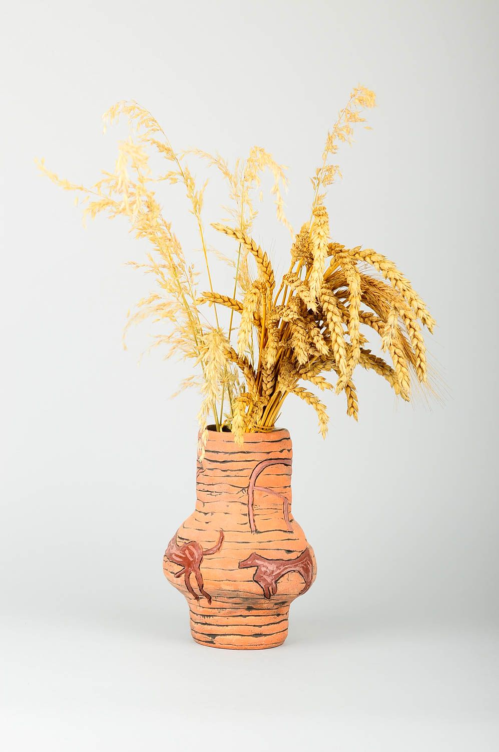 Красивая ваза ручной работы декор для дома керамическая ваза для цветов фото 1