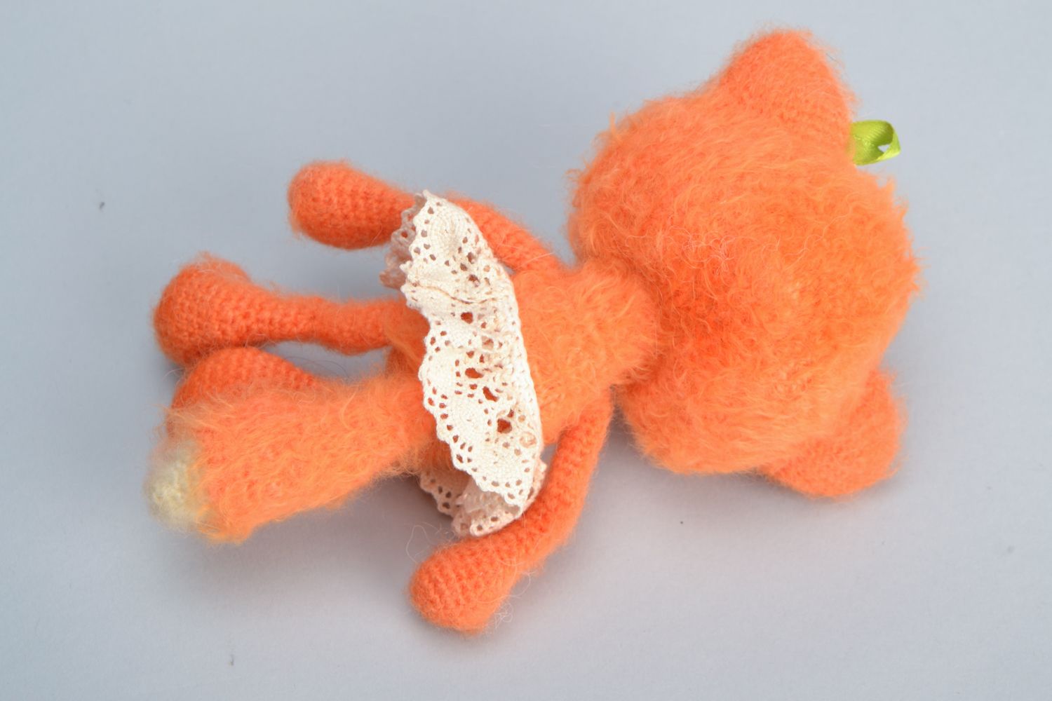 Игрушка лиса вязаная крючком из шерсти фото 5