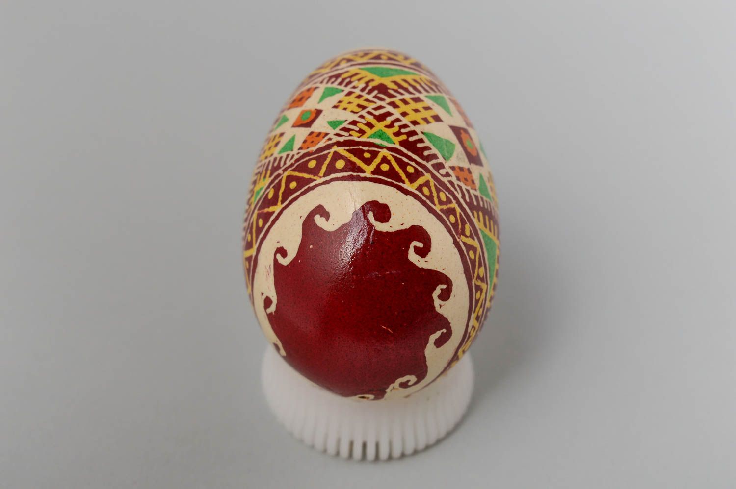 Oeuf peint fait main Oeuf de Pâques à motifs originaux Décoration de Pâques photo 3