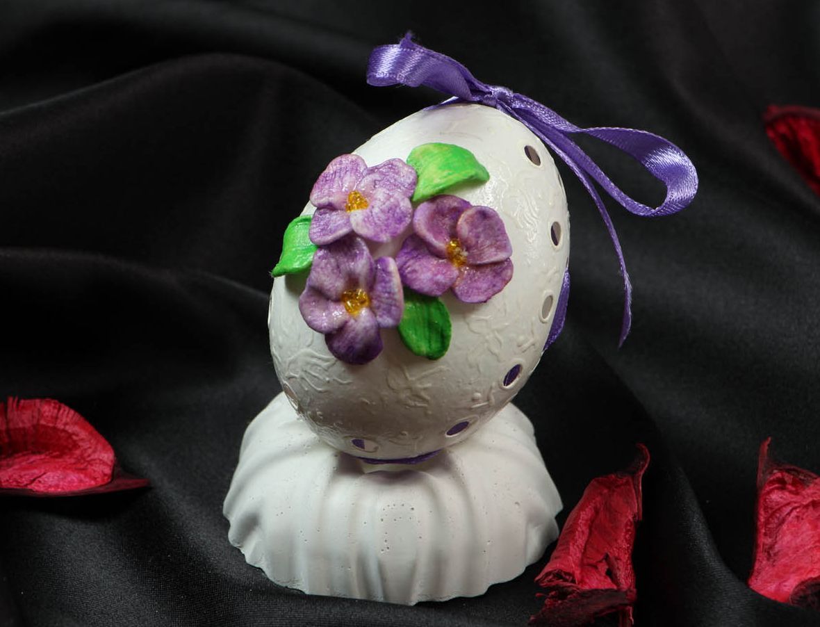 Easter decor Egg with a Ribbon photo 5