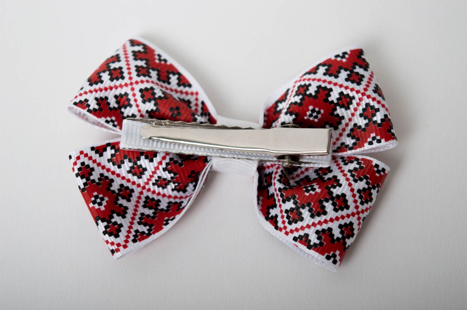 Handmade hair clip designer accessory unusual gift for her hair bow for kids photo 3