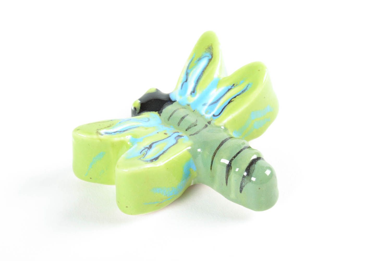 Dekorativer Magnet auf Kühlschrank Libelle foto 3