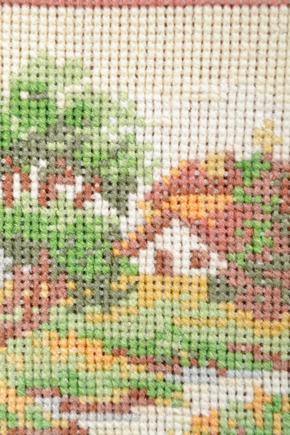 Cross stitch embroidered picture The House photo 3