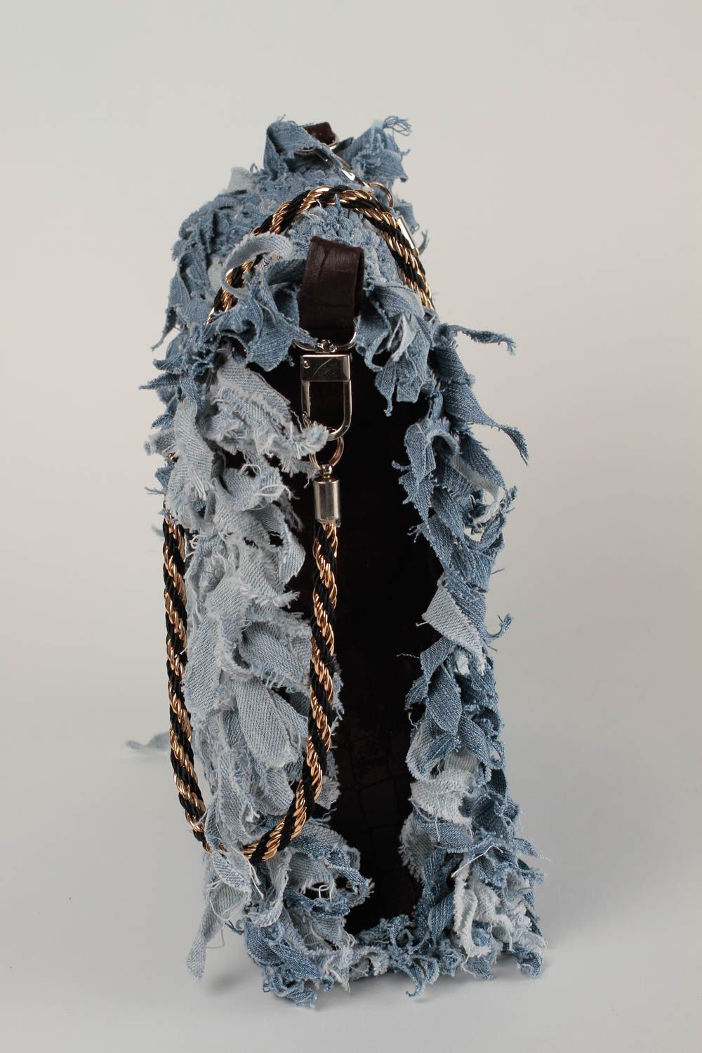 Bolso de tela de algodón artesanal estiloso accesorio para mujer regalo original foto 4