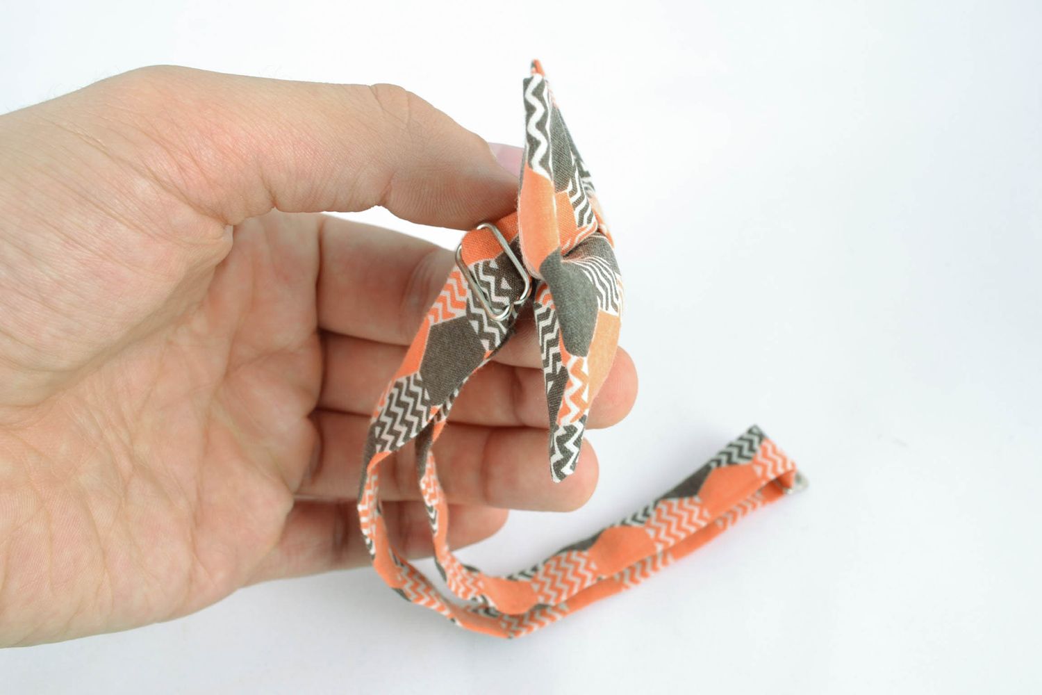 Оригинальный галстук бабочка из хлопка фото 2