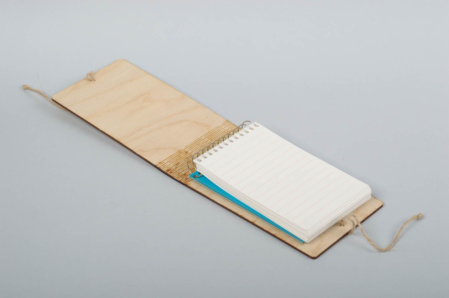 Libreta de notas artesanal de madera cuaderno de notas regalo original foto 3