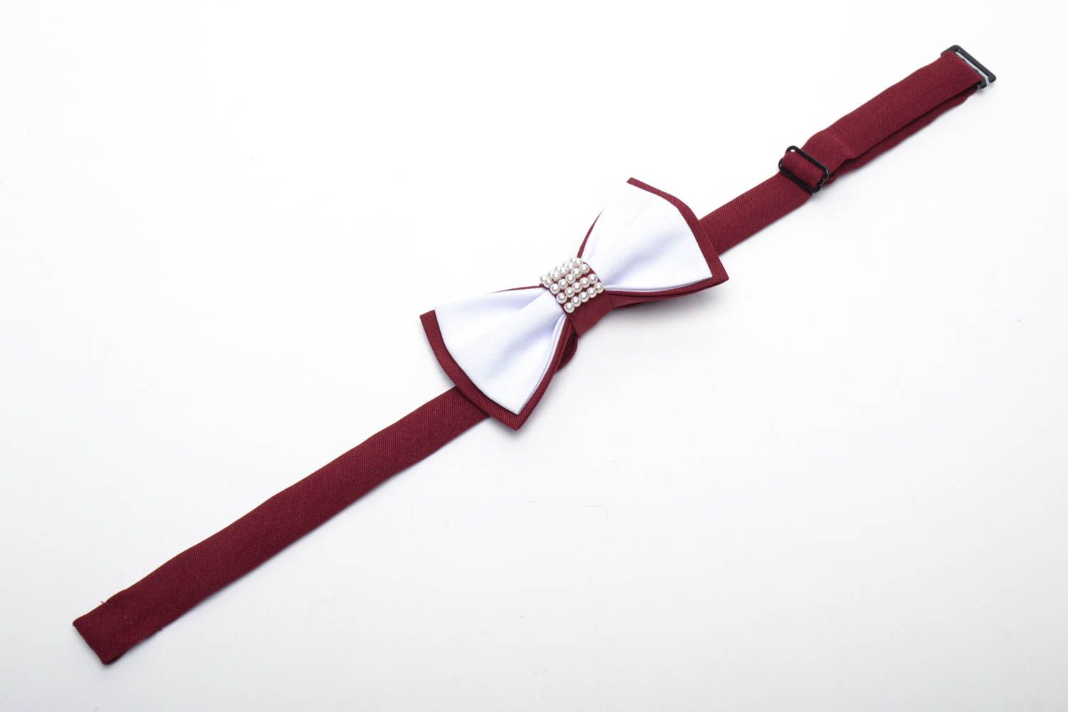 Габардиновый галстук-бабочка для женщины фото 3