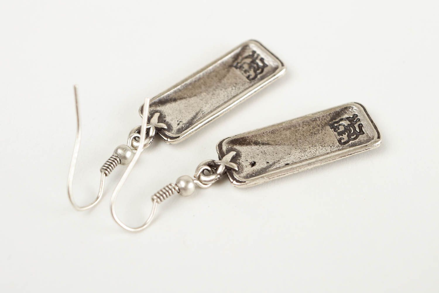 Handmade Ohrringe Designer Schmuck Geschenk für Frauen Metall Ohrringe stilvoll foto 5