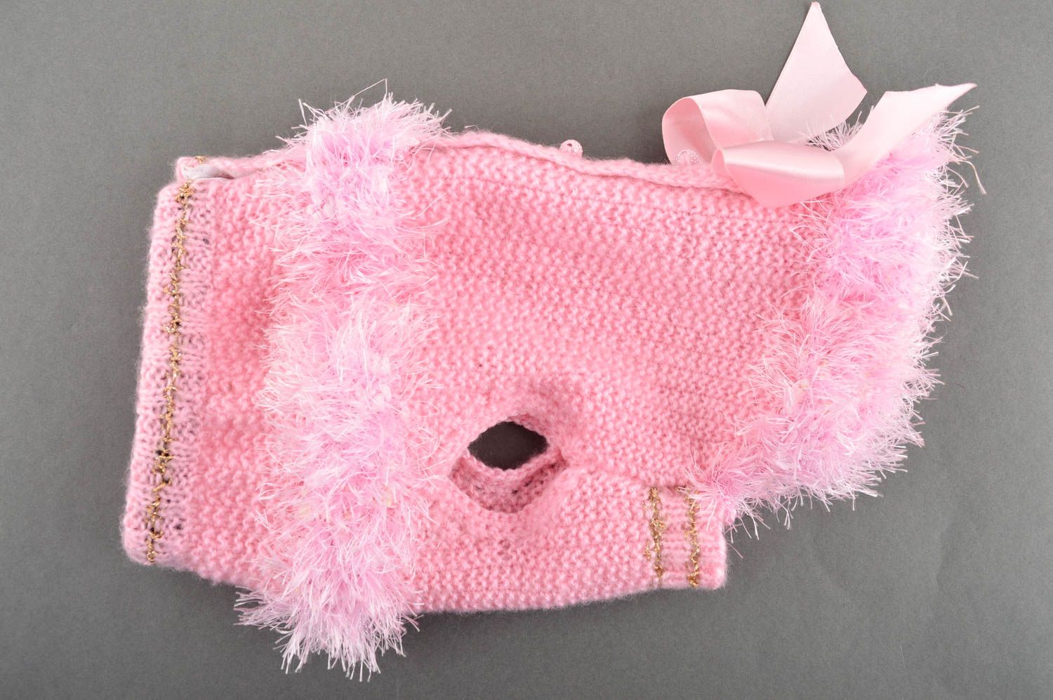 Handgefertigt Kleidung für Hund Kostüm für Hund Designer Accessoire rosa foto 3
