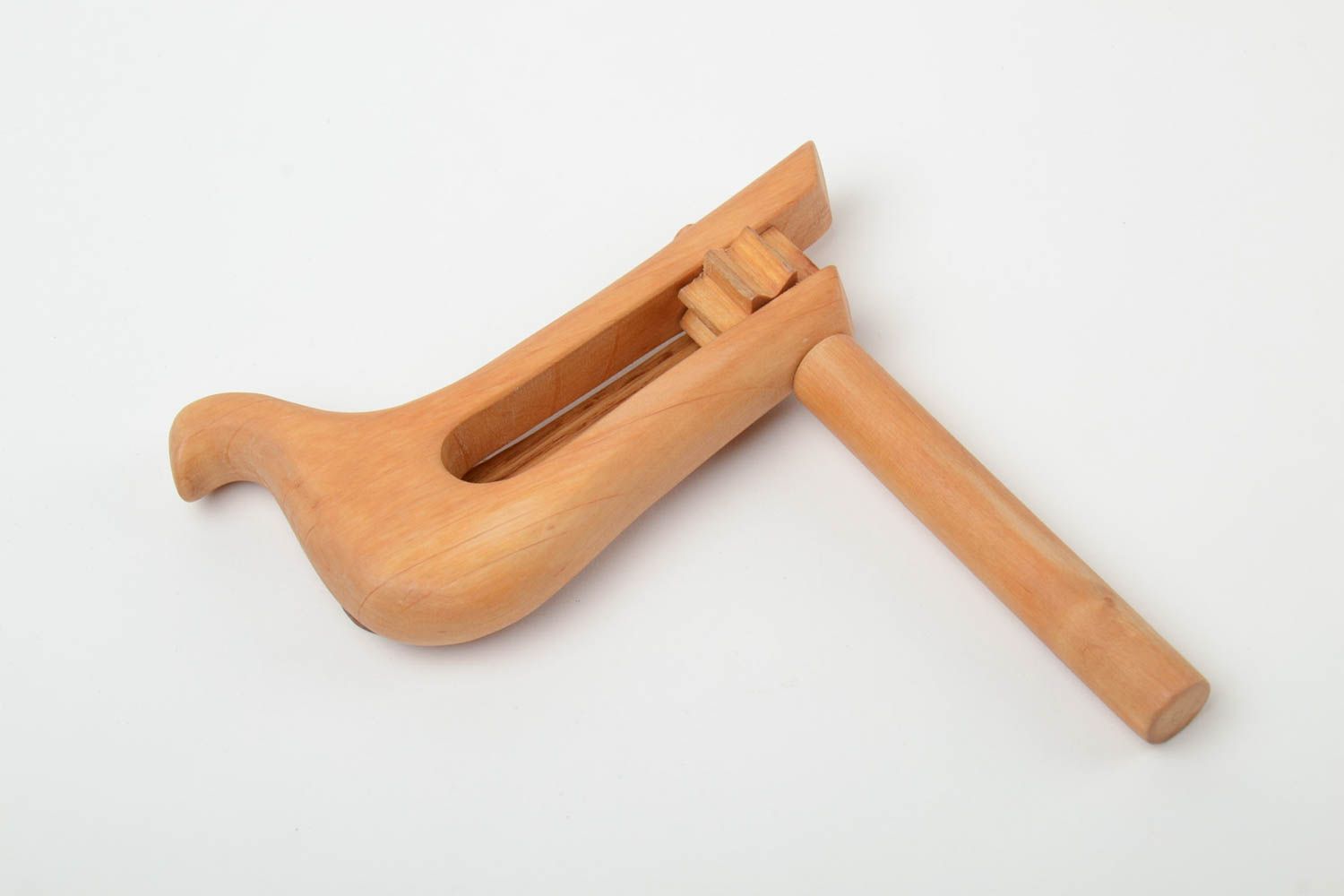 Деревянная народная игрушка ручной работы пропитанная льняным маслом оригинальная фото 2