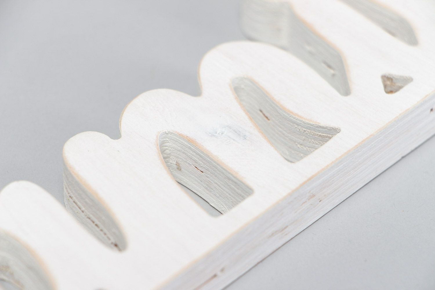 Handgemachtes Chipboard aus Furnierholz family für Haus Dekor in Weiß  foto 4