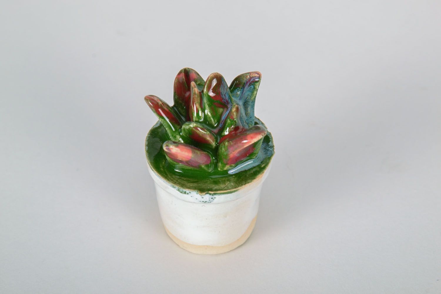 Clay figurine Flowerpot photo 3