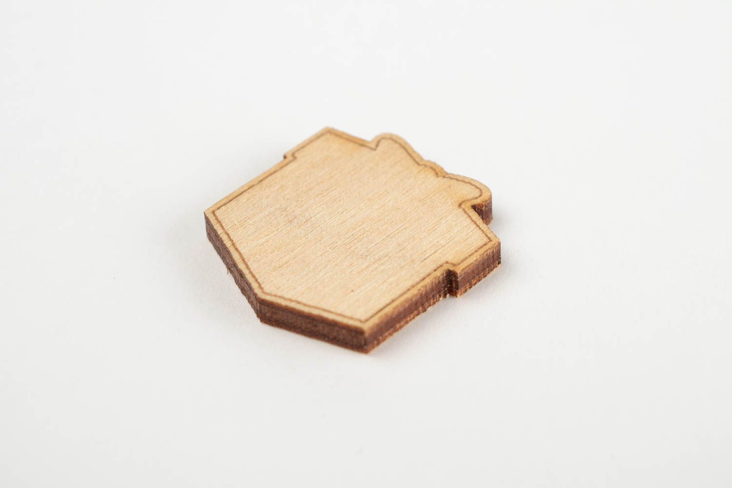 Handmade plywood accessory cute decorative element blank for creativity photo 3
