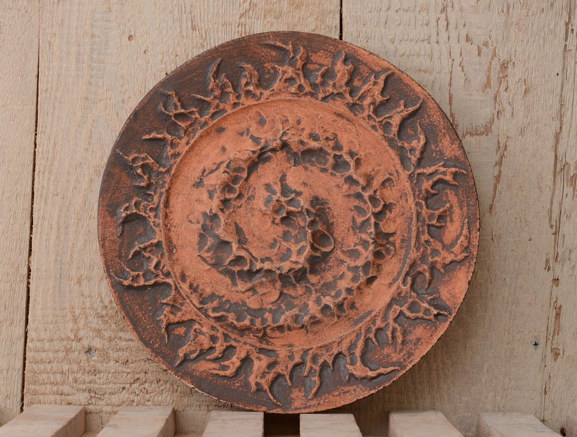 Ceramic charm plate Spiral photo 1