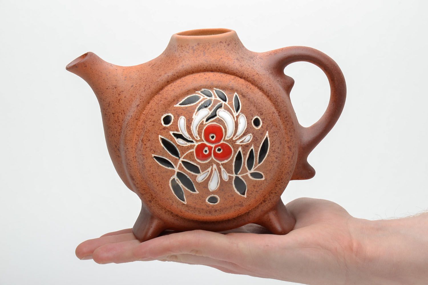 Ceramic teapot of unusual shape photo 5