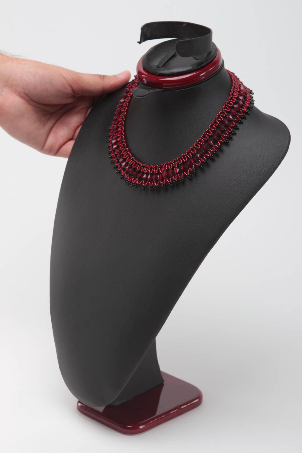 Collier perles rocaille fait main Bijou fantaisie Accessoire femme original photo 5