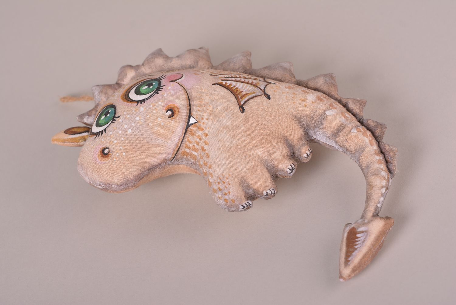 Peluche dragon Jouet fait main en tissu mignon petit original Cadeau enfant photo 3