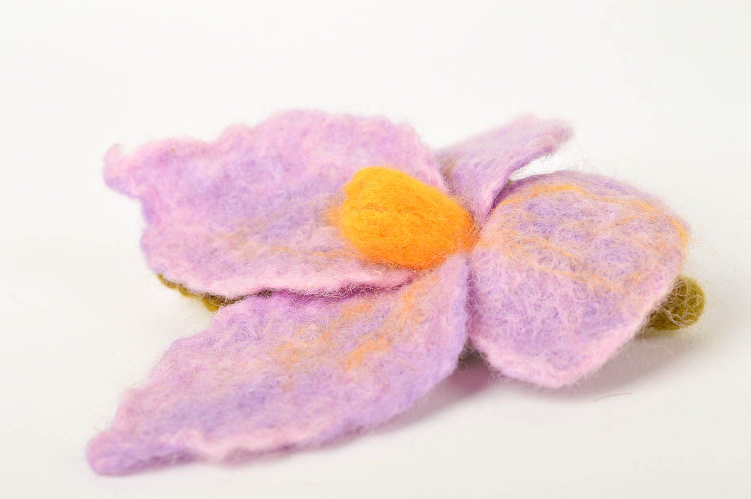 Handmade Blume aus Stoff Schmuck für Frauen Orchidee Geschenk für Frauen foto 2