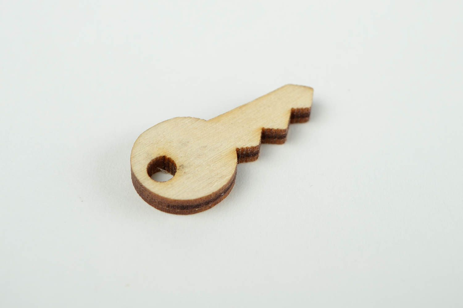 Deko Element handmade Figur zum Bemalen Schlüssel Holz Rohling aus Sperrholz  foto 4