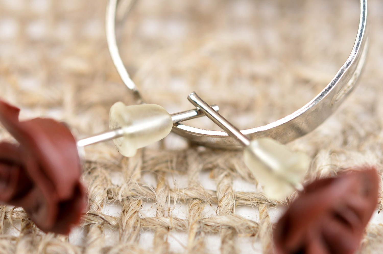 Damen Schmuck Set handmade Ring Schmuck ausgefallener Ohrschmuck Mode Accessoire foto 4