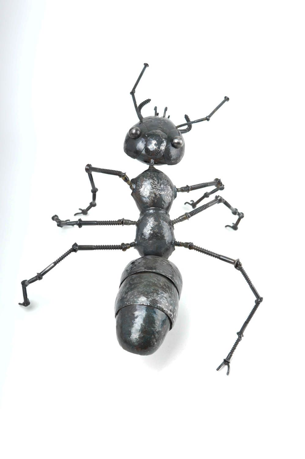 Decoro da casa fatto a mano figurina simpatica a forma di formica di metallo foto 5