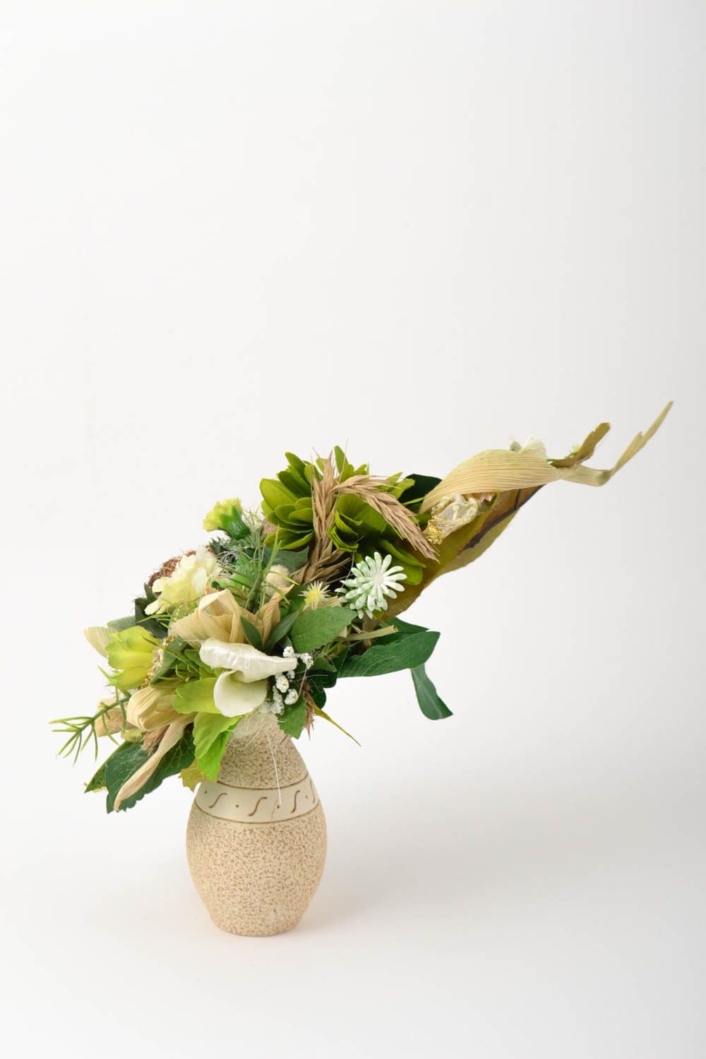 Deko Elemente handgeschaffen künstliche Blumen originell Geschenk Idee bunt foto 4